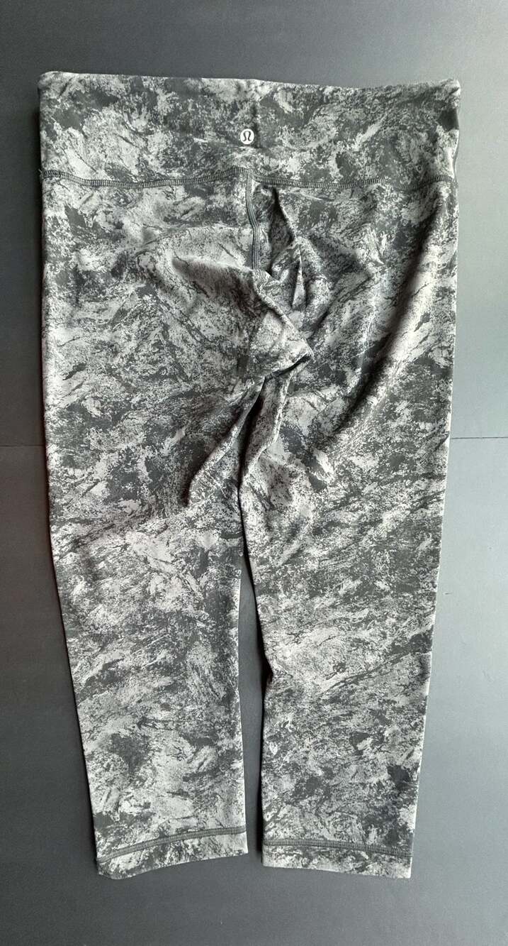 Lululemon Align Pant Size 10 Marble Grey Black Leggings
